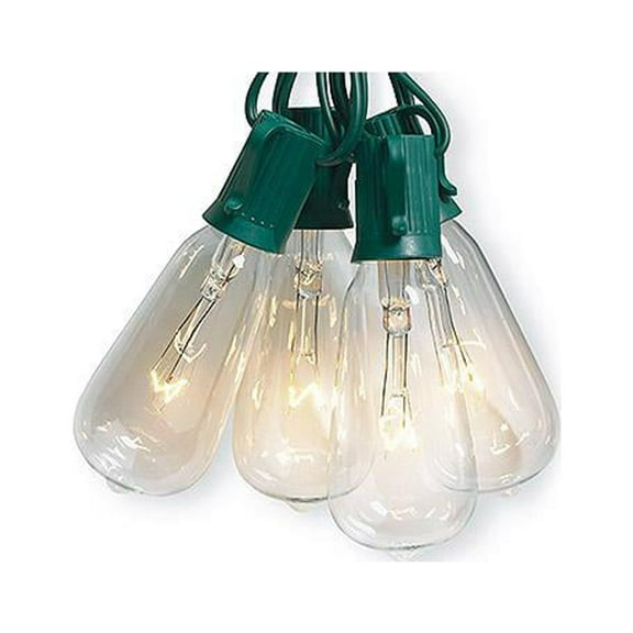 Sylvania V51587 Christmas String Light Set, Edison Bulb, Clear, 10-Ct. - Quantity 1