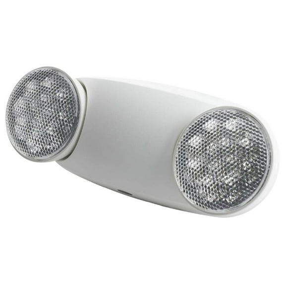 Sylvania EMLIGHT1B3DVTHR/S/WH LED Emergency Light with Frog-Eye Round Lights