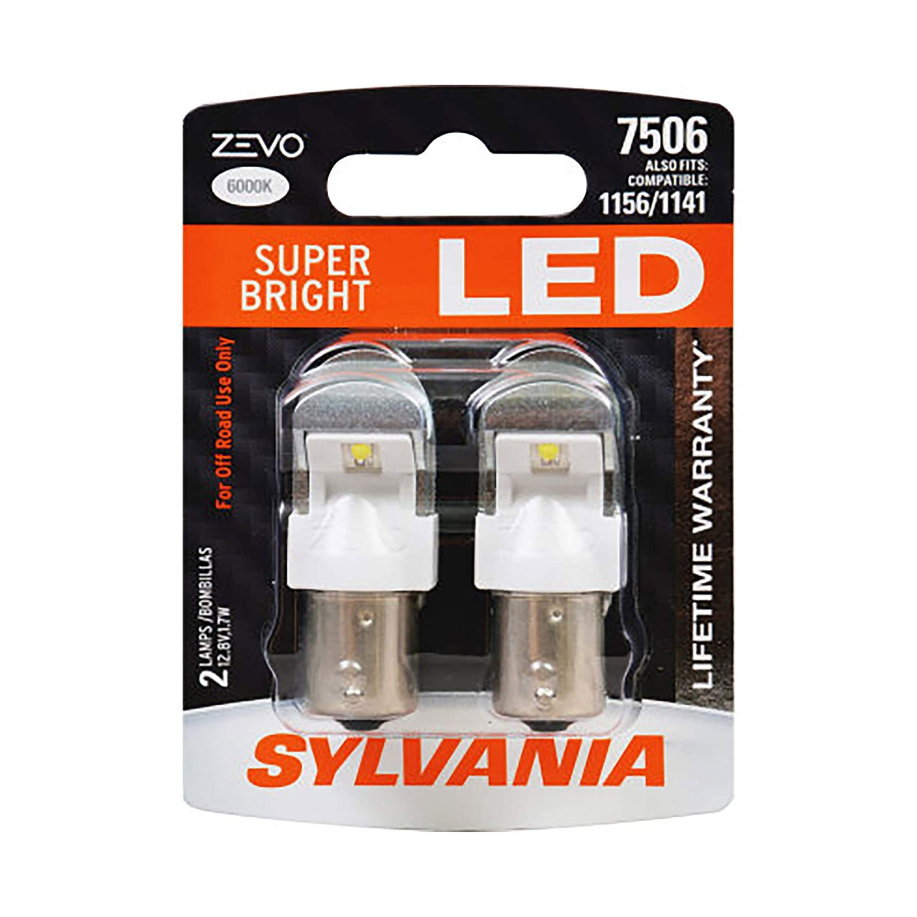 SYLVANIA - 1156 LED White Mini Bulb - Bright LED Bulbs, Ideal for Back Up,  Daytime Running Light (DRL) and More. (Contains 2 Bulbs)