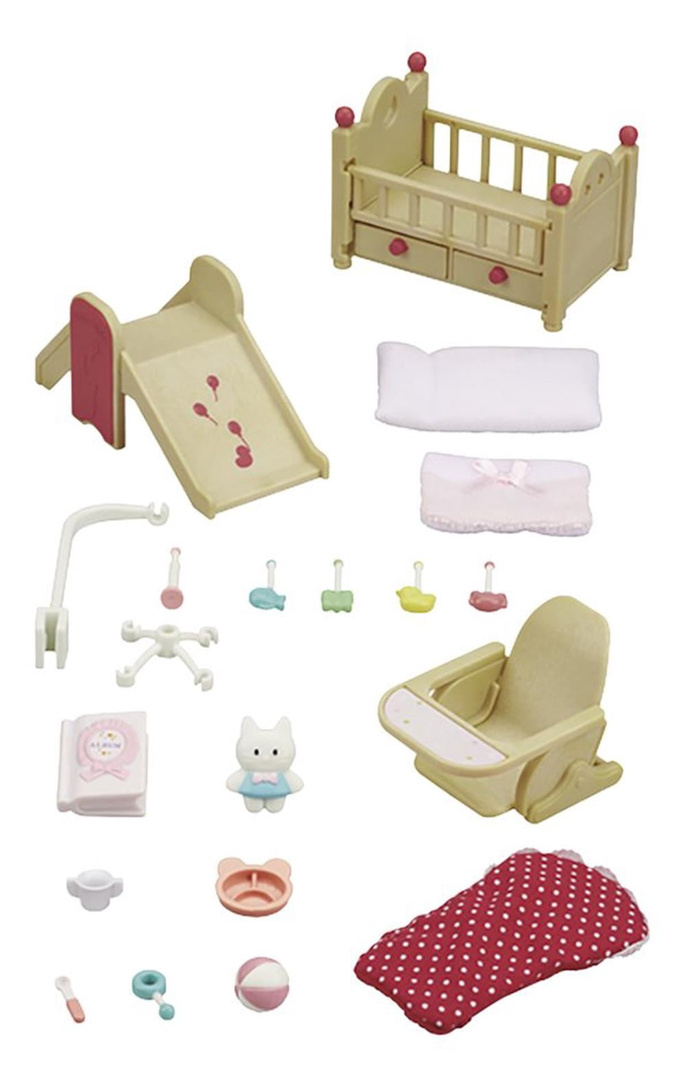 Sylvanian Families Baby Care Kit Doll Playsets with Movable Crib