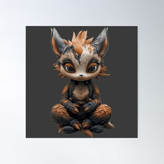 Sylvara: The Woodland Guardian Poster Wall Art, Modern Wall Decor For Living Room Bedroom, 24x24 UNFRAMED