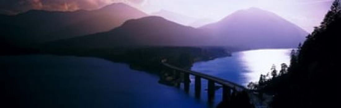 Sylvenstein Lake Bavaria Germany Canvas Art - Panoramic Images (18 x 6)