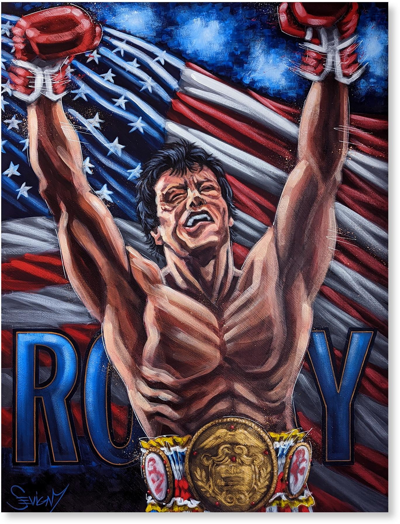 Sylvester Stallone Rocky 30x40 Movie Miscellaneous Memorabilia