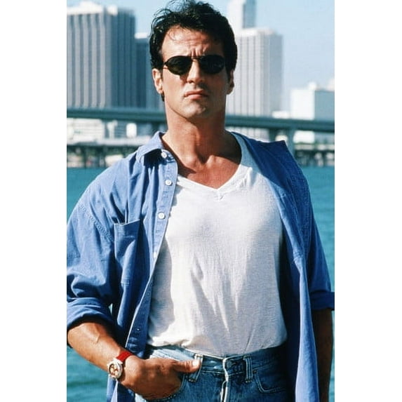 Sylvester Stallone The Specialist Miami Skyline Sunglasses 24X36 Poster