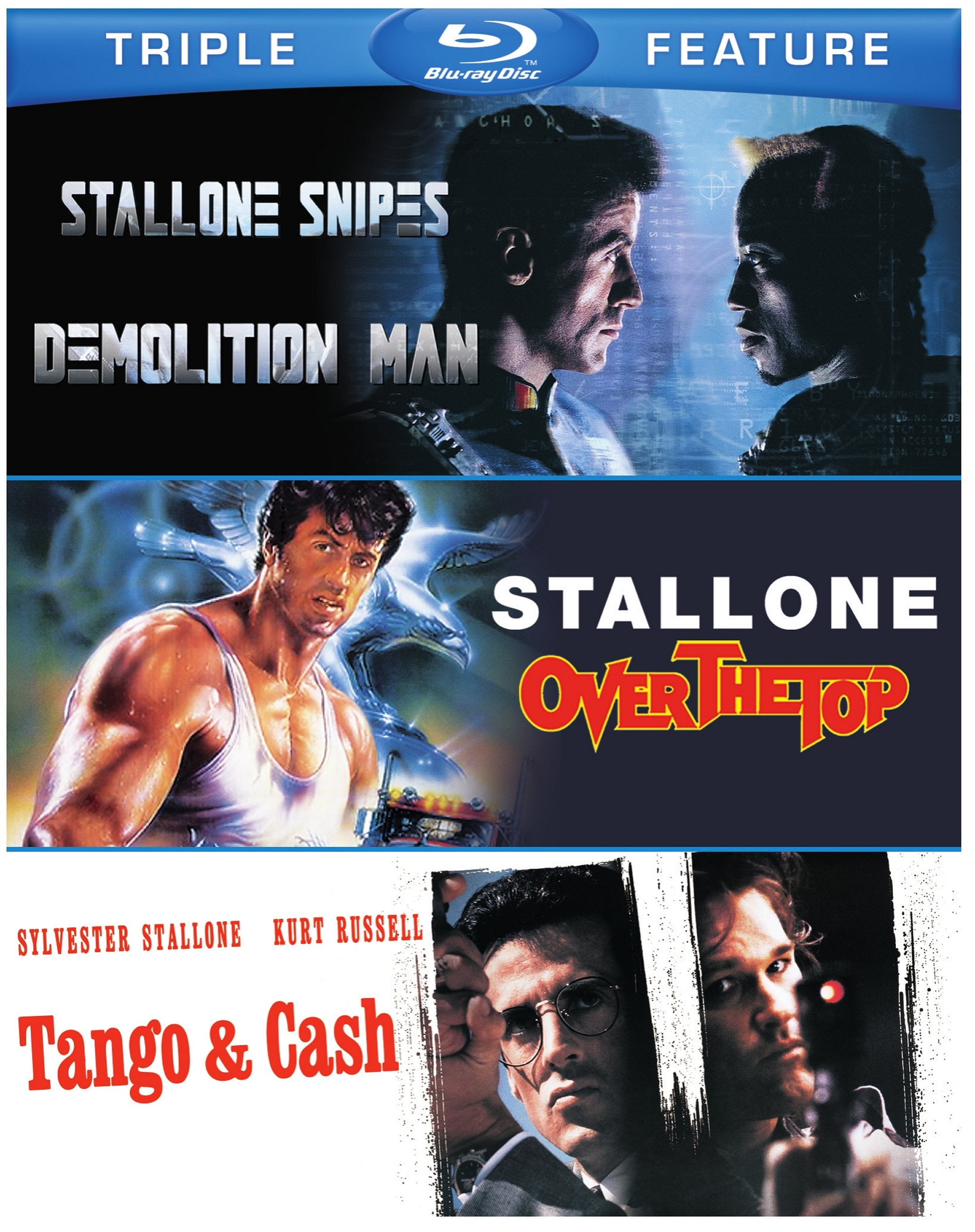Sylvester Stallone Triple Feature (Demolition Man / Over The Top / Tango \u0026 Cash) (Blu-ray)