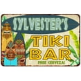 thumbnail image 1 of Sylvester's TIKI BAR Island Gift Sign Metal Decor 12x18 112180058454, 1 of 1