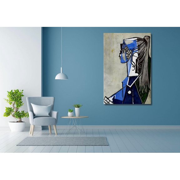 Sylvette David Portrait Abstract Cubist Line Face, Unframed Poster