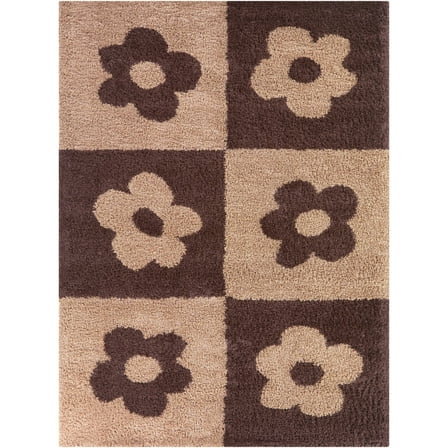 Sylvia Floral Shag Area Rug