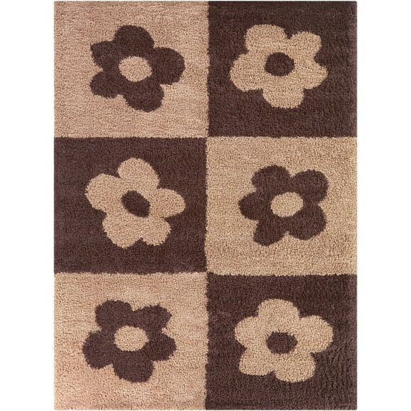 Sylvia Floral Shag Area Rug