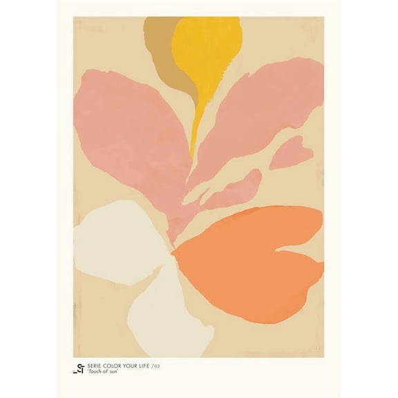 Sylvia Takken Touch Of Sun Print Wall Art Modern Wall Decor For Living Room Bedroom