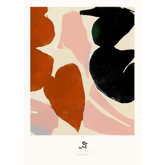 Sylvia Takken - Wonderful Day Print Wall Art, Modern Wall Decor For Living Room Bedroom, 8x12 UNFRAMED