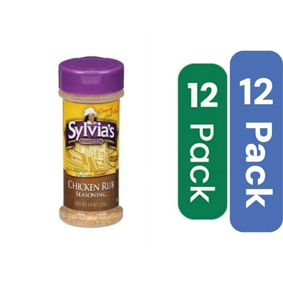 Sylvia's Chicken Rub Seasoning 4 oz (Pack Of 12)