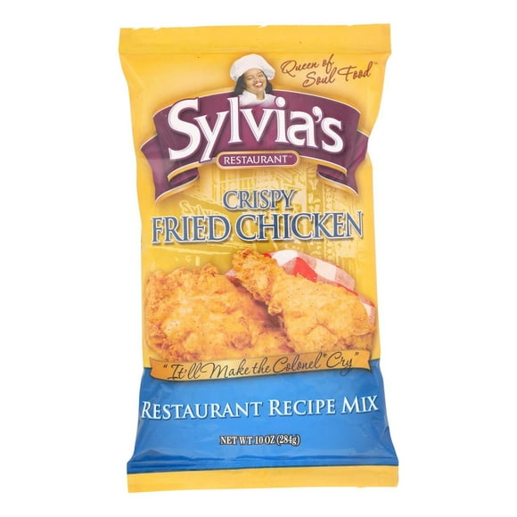 Sylvia's Crispy Fried Chicken Mix - Case of 9 - 10 oz.