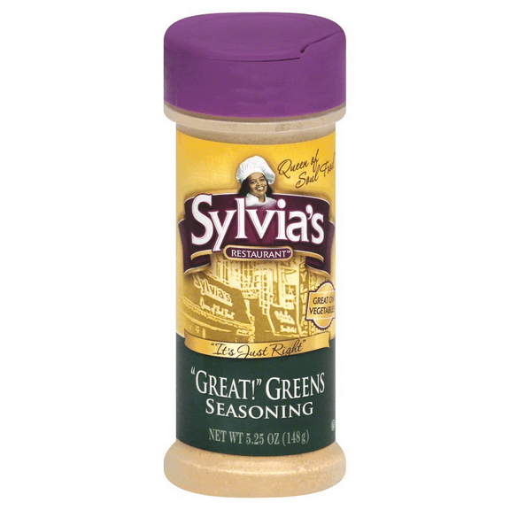 Sylvia's Great Greens Seasoning Rub, 5.25 oz [Pack of 12]