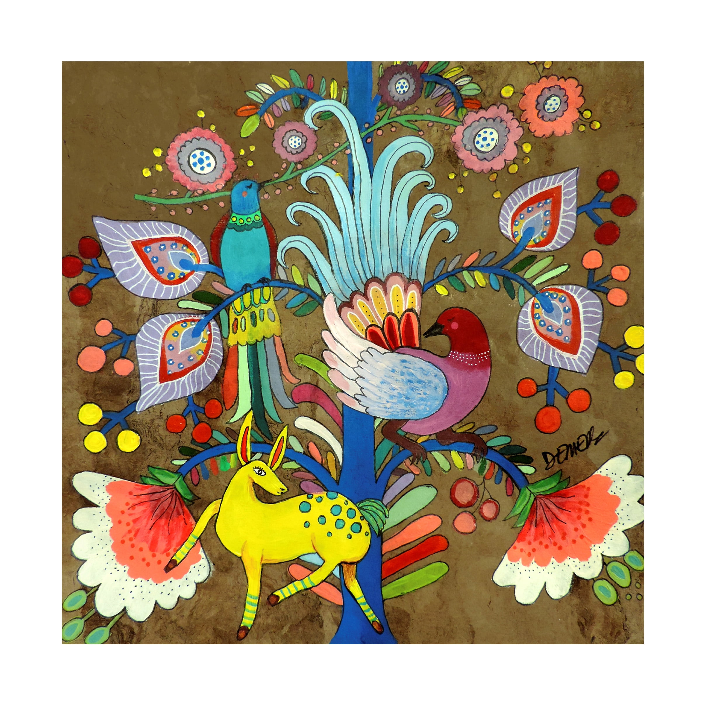 Sylvie Demers 'Amate Uno' Canvas Art