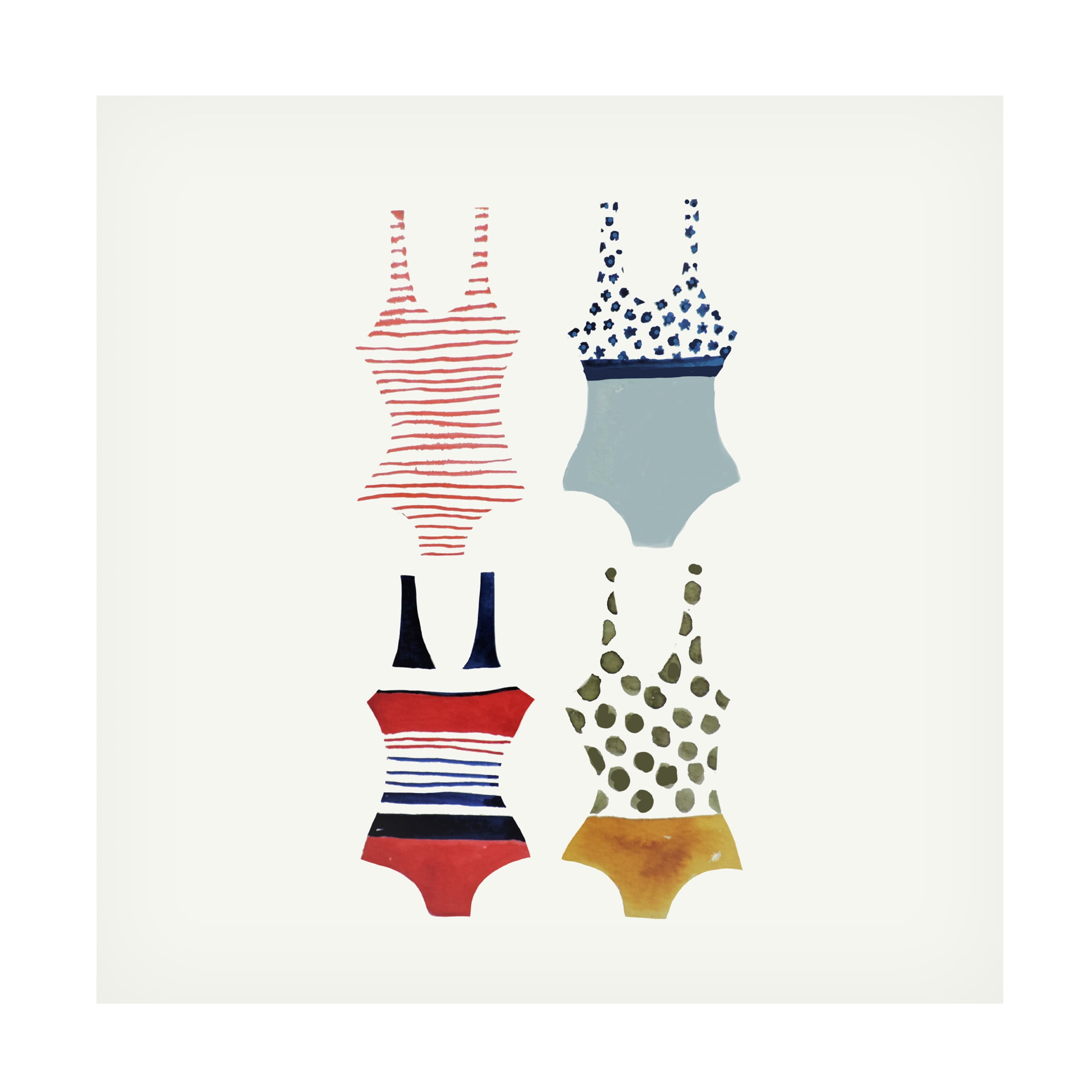 Sylvie Demers 'Bathing Suit' Canvas Art