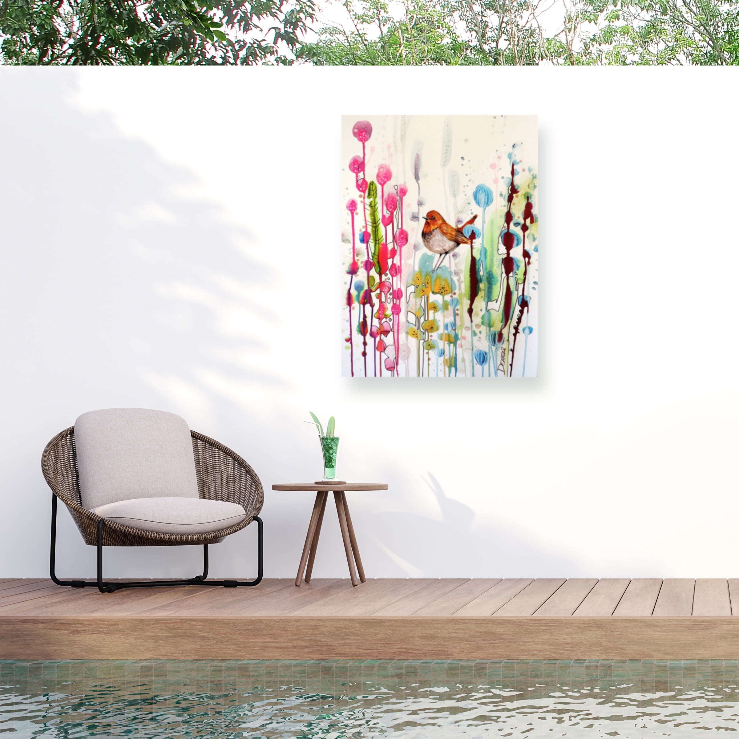 Sylvie Demers 'Demander Son Chemin' Outdoor Canvas 47x35