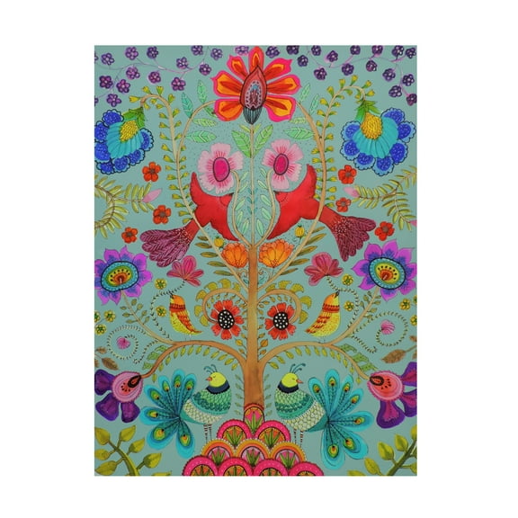 Sylvie Demers 'Kalamkari Couleur' Canvas Art