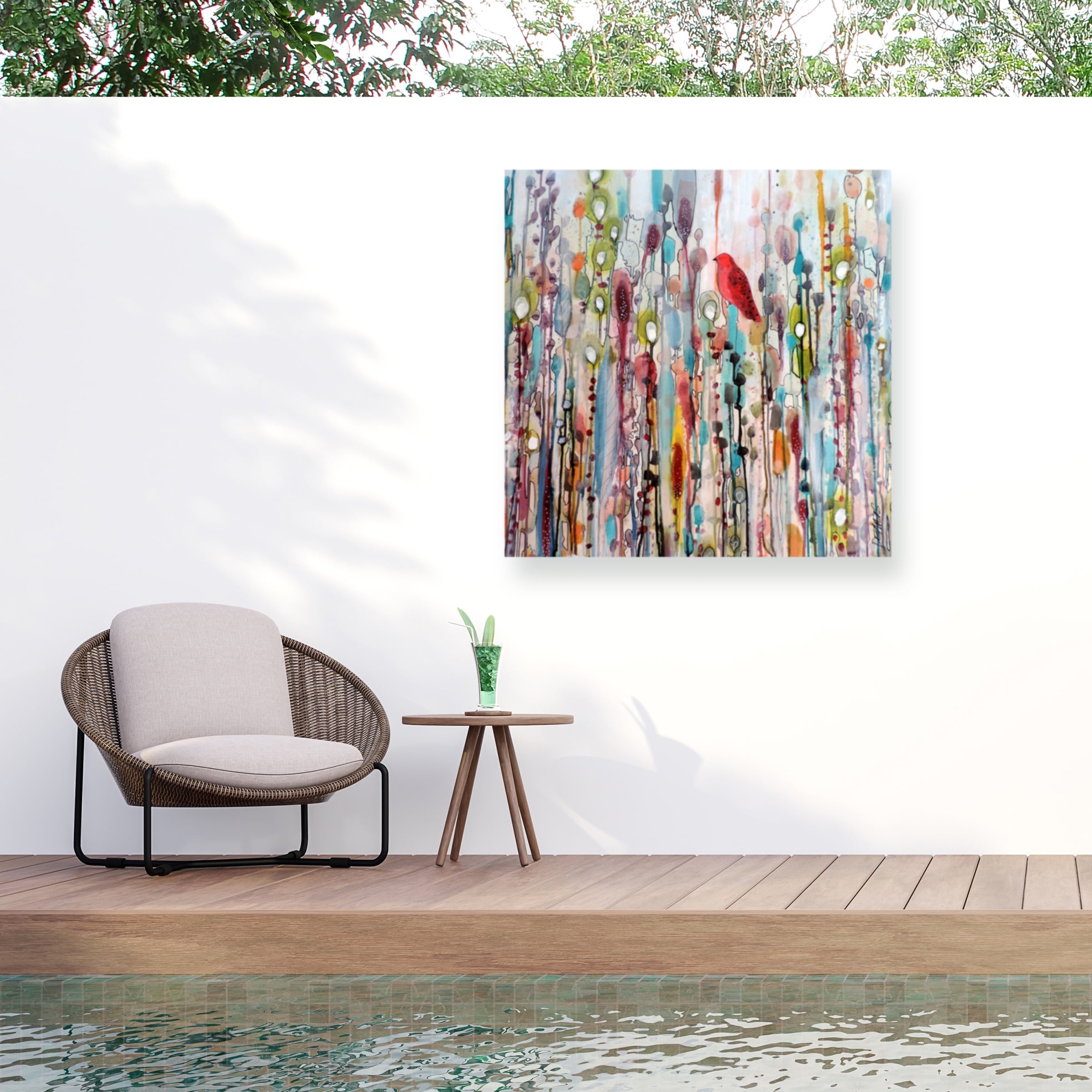 Sylvie Demers 'La Vie Comme Un Passage' Outdoor All-Weather Wall Decor