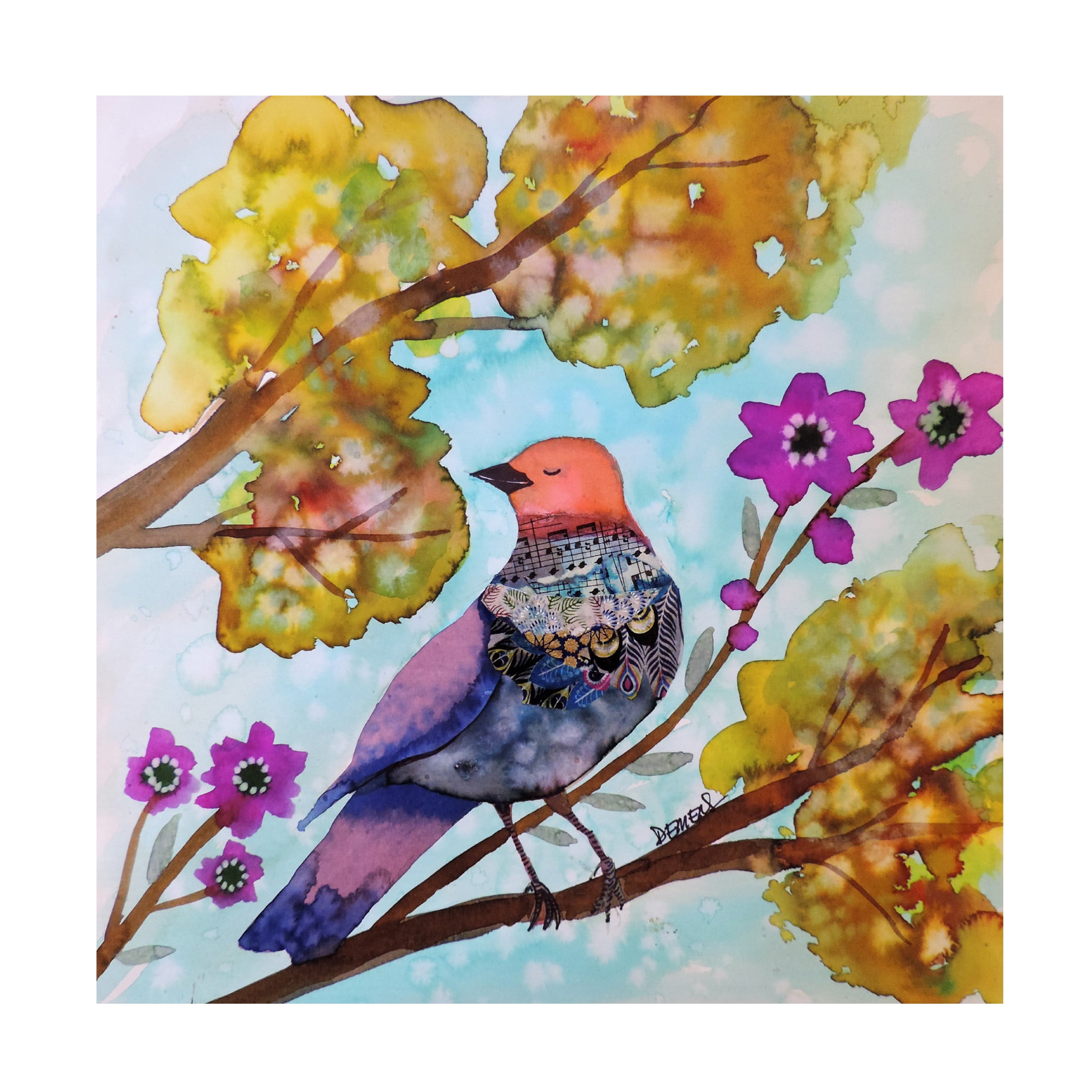 Sylvie Demers 'Le Chant Du Coeur' Canvas Art