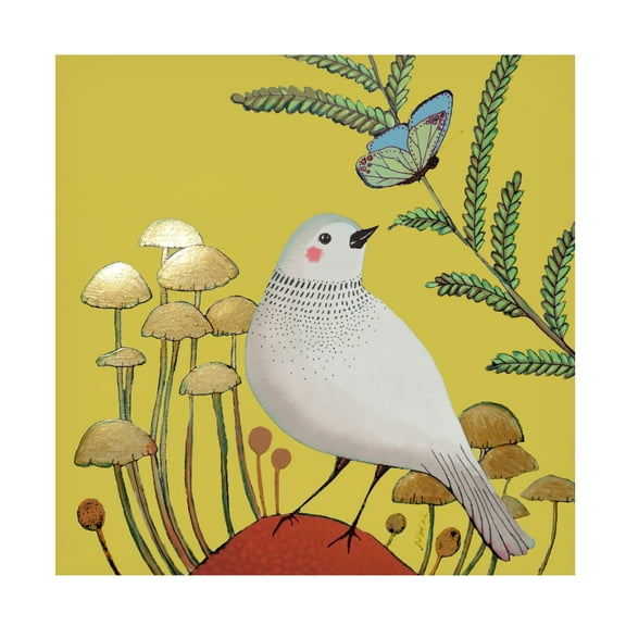 Sylvie Demers 'Le Petit Sentier Jaune Bebe' Canvas Art