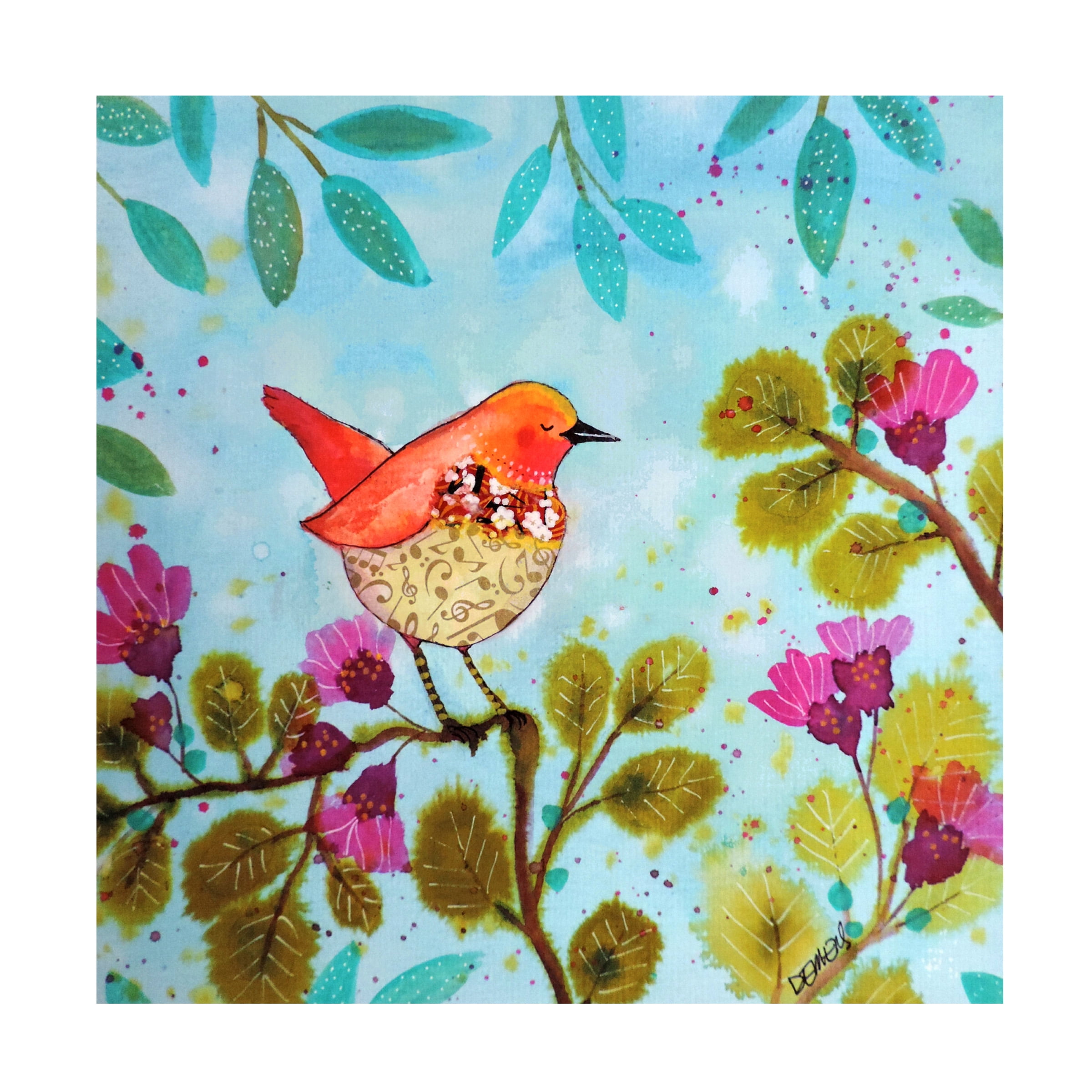 Sylvie Demers 'Le Son Coeur' Canvas Art