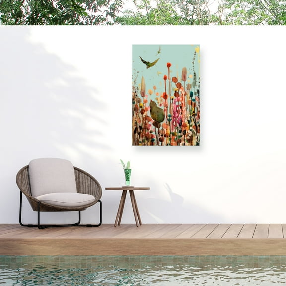 Sylvie Demers 'Learning To Fly (Blue Sky)' Outdoor Canvas 24x16