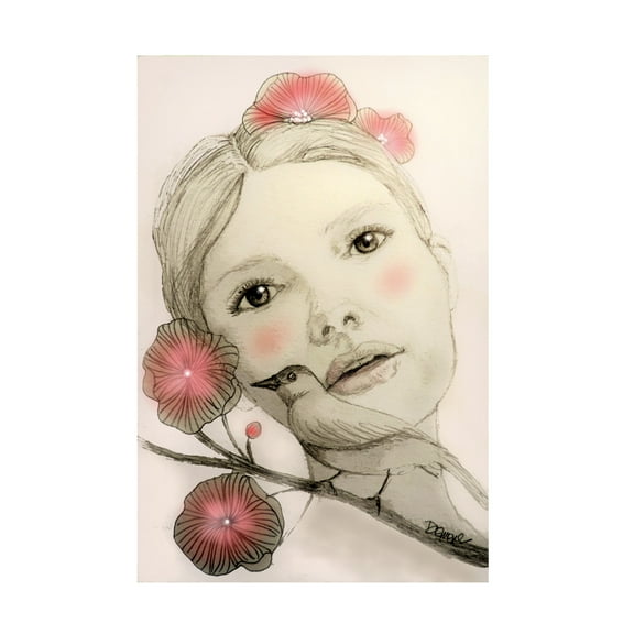 Sylvie Demers 'Melodie In Blush' Canvas Art