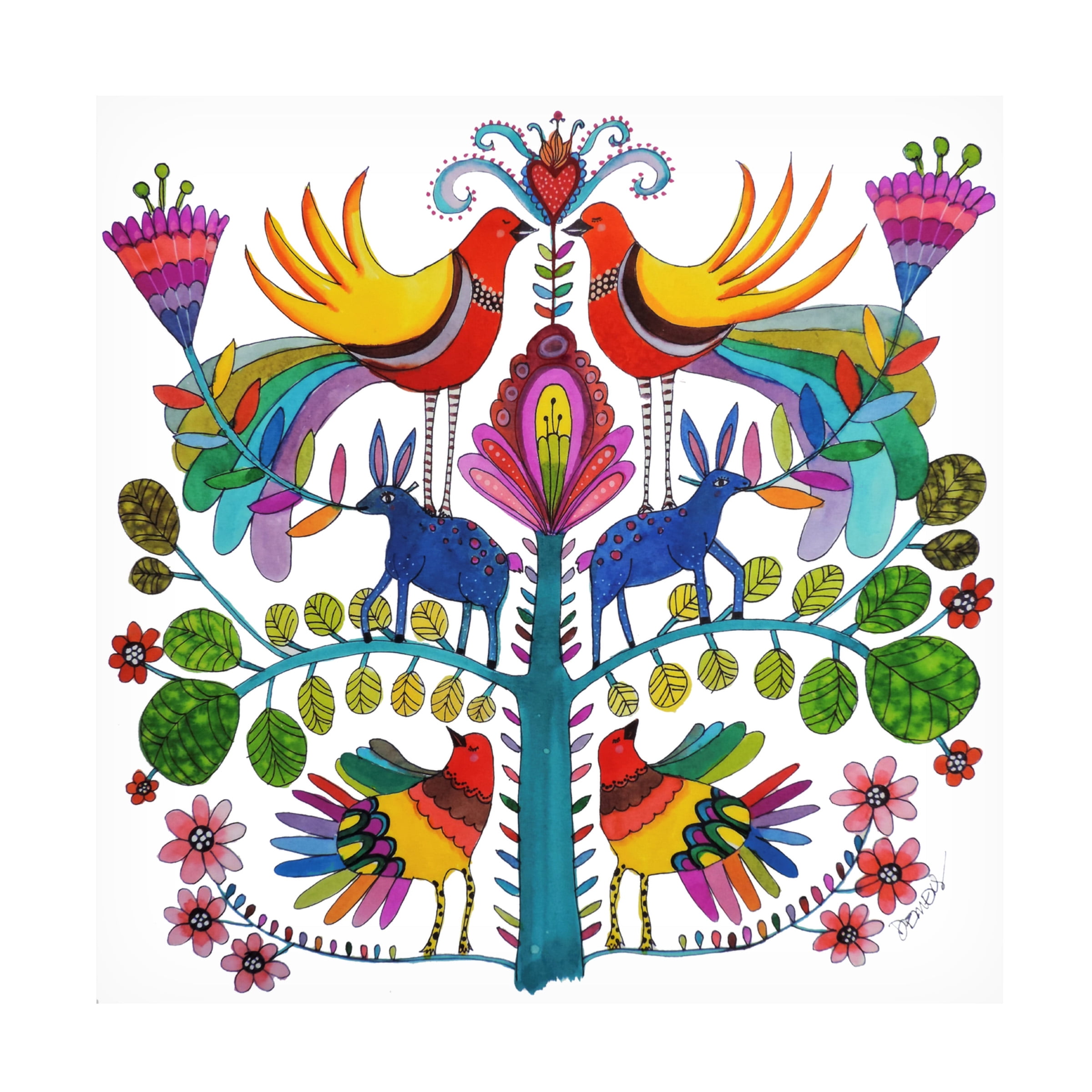 Sylvie Demers 'Otomi Love' Canvas Art