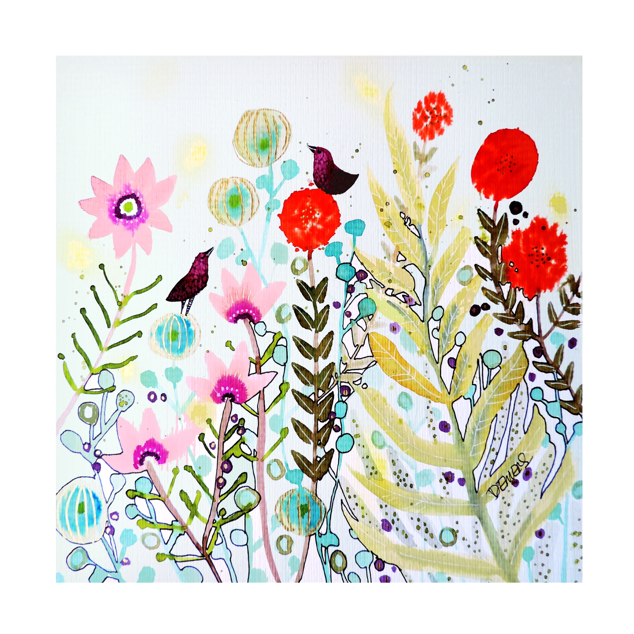 Sylvie Demers 'Se Faire La Cour' Canvas Art