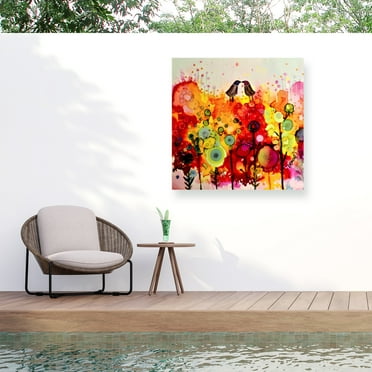 Sylvie Demers 'Tendresse' Outdoor Canvas 35x35