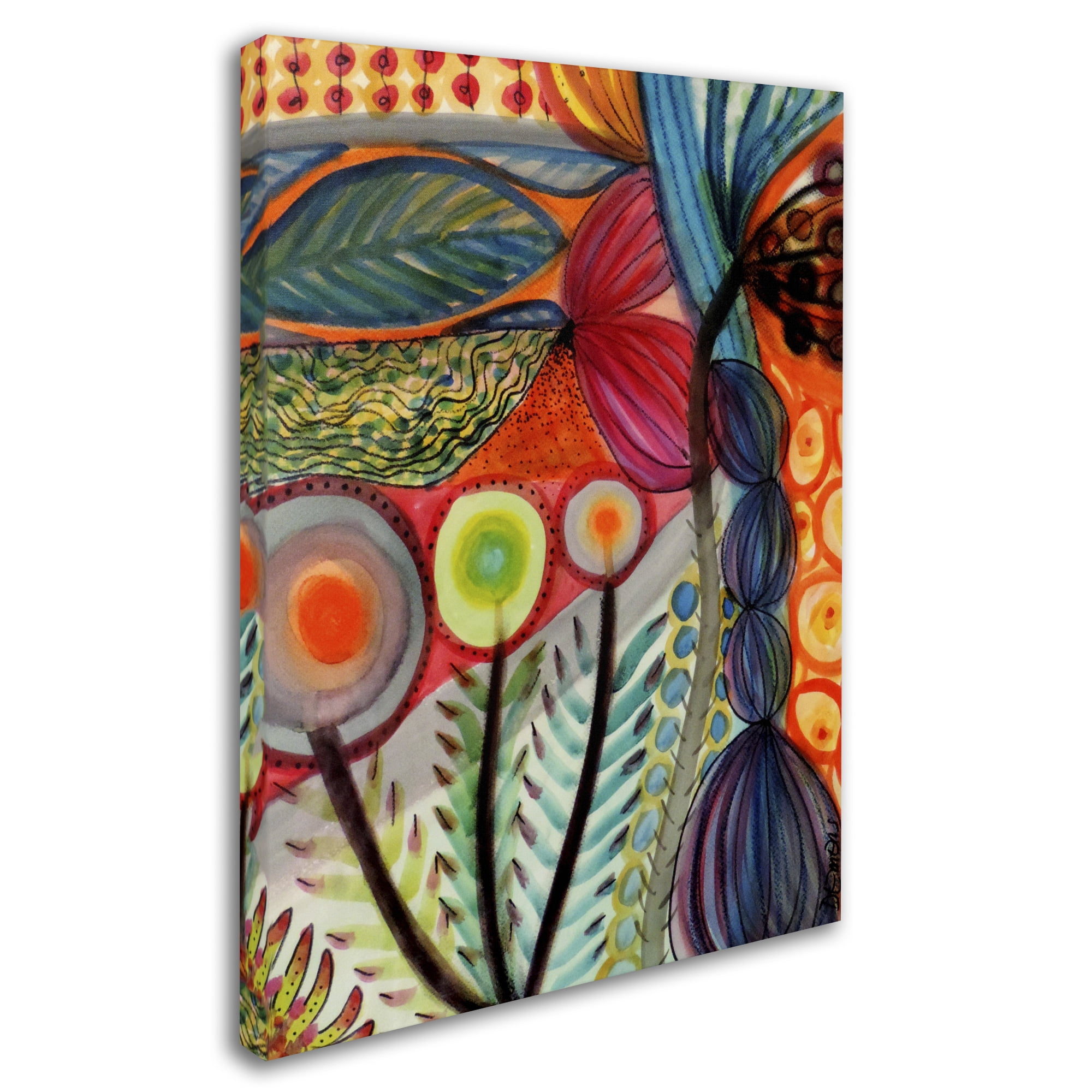Vivaces Colorful Abstract Canvas Wall Art for Kids, 18" x 24"
