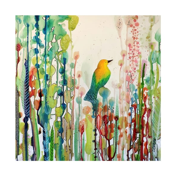 Trademark Fine Art Sylvie Demers Voir Le Monde Autrement Canvas Wall Art - 14x14