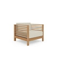 thumbnail image 1 of Sylvie Teak Outdoor Club Chair with Canvas Cushion, 1 of 5