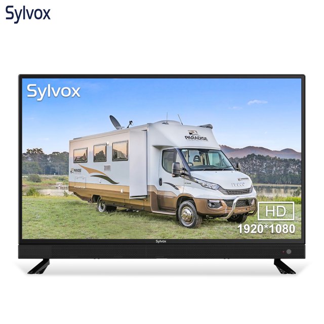 Sylvox 32 inch RV TV, 12 Volt TV DC Powered, 1080P FHD TV Integrated