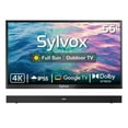 thumbnail image 1 of SYLVOX 55" Outdoor TV with Bluetooth Soundbar, IP55 Weatherproof Television, IP65 Waterproof Speaker, 4K UHD Google TV for Full Sun(Pool Pro 2.0), 1 of 14