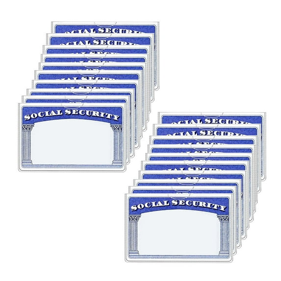 Sylvtty 10/20 Pcs Social Security Card Sleeves Transparent Medicare Card Protector Water Resistant Clear PVC Card Holder for ID Debit Credit Card