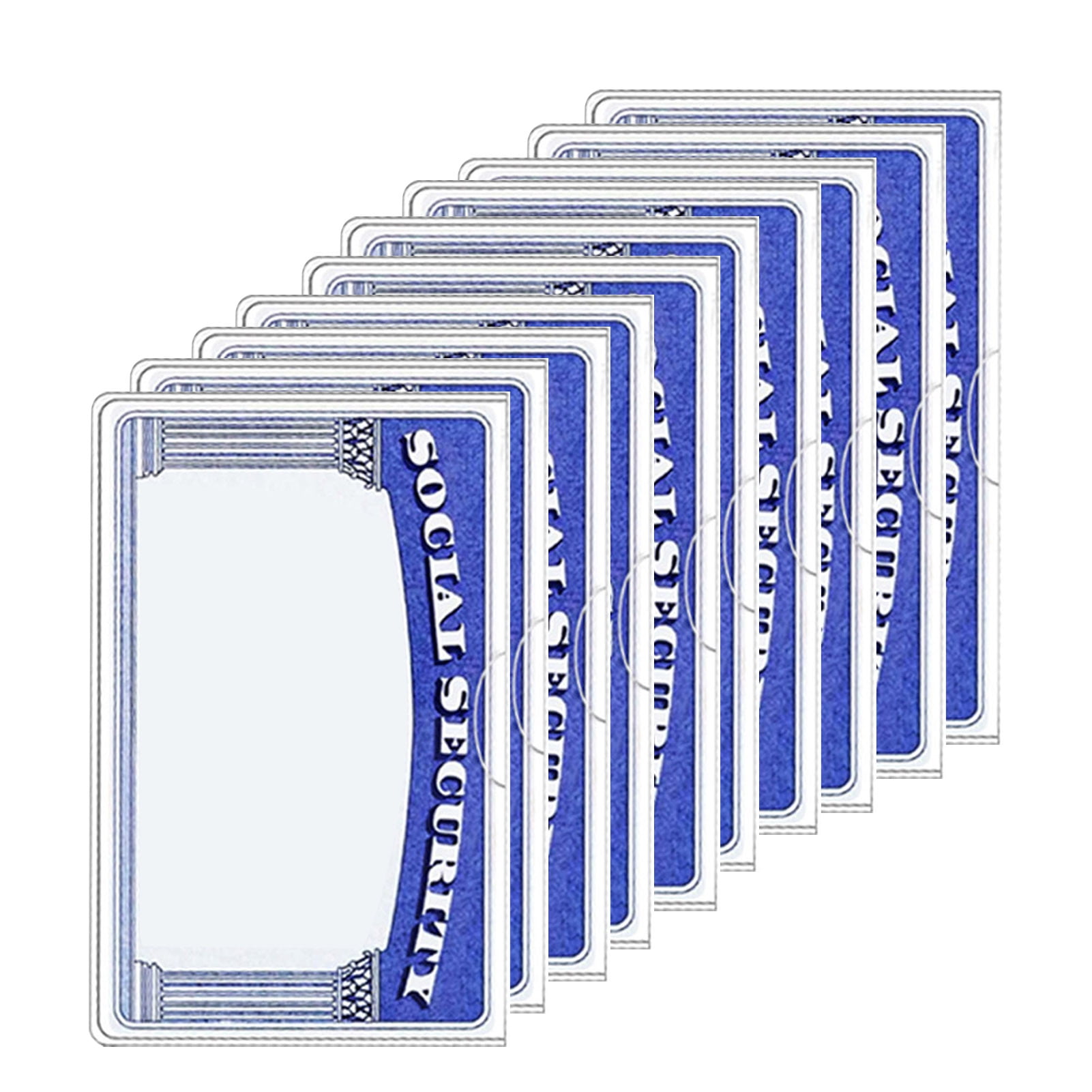 Sylvtty 10/20 Pcs Social Security Card Sleeves Transparent Medicare ...