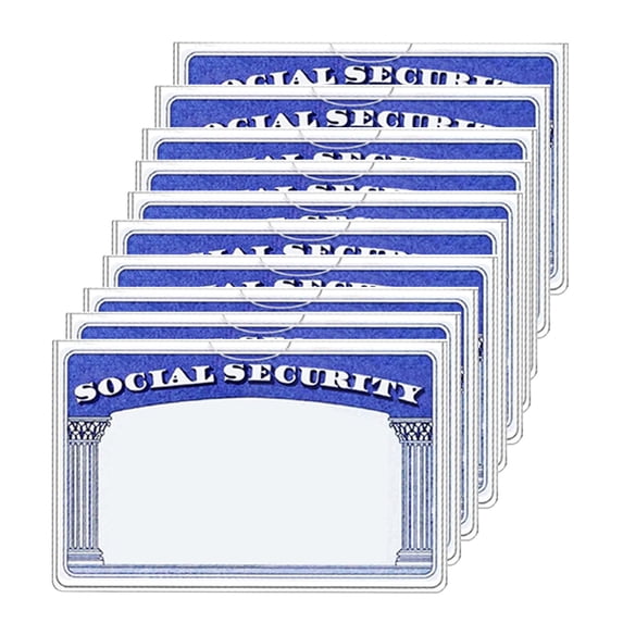 Sylvtty 10/20 Pcs Social Security Card Sleeves Transparent Medicare Card Protector Water Resistant Clear PVC Card Holder for ID Debit Credit Card
