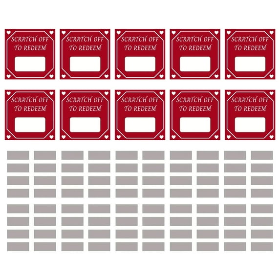 Sylvtty 10/20Pcs Couples DIY Scratch Card Romantic Date Night Ideas Scratch Game for Valentine's Day Wedding Anniversary Birthday