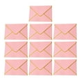 thumbnail image 1 of Sylvtty 10Pcs Hot Stamping Envelope Golden Border Blanks V-Flap Design Envelope Greeting Cards Invitations Notes Envelopes, 1 of 6