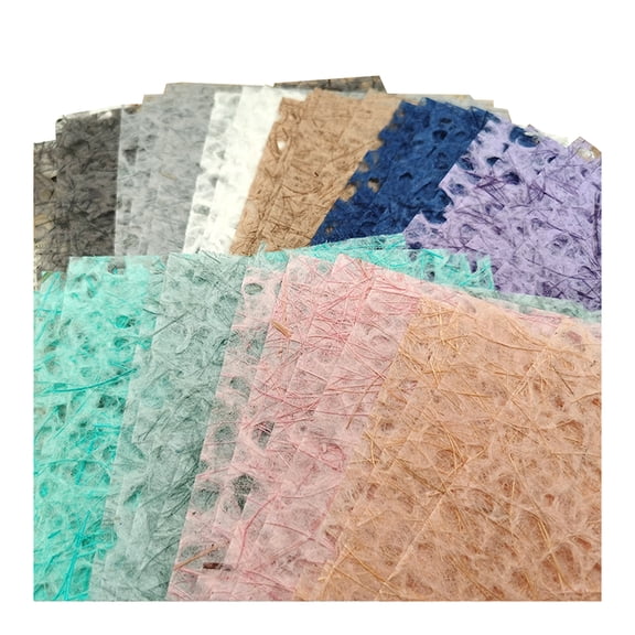Sylvtty 10Pcs/Set Art Paper Multi-color Combination Delicate Touch Clear Texture Aesthetic DIY Handbook Falling Wrapping Paper Handicrafts Tool