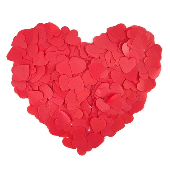 Sylvtty 10g/20g/50g Heart Confetti Tiny Red Pink Heart Confetti Sprinkles Romantic Love Heart Crafts for Valentine's Day Wedding Birthday Anniversary