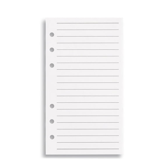 Sylvtty 120 Sheets A6 Loose Leaf Paper Refillable Notebook Inserts Smooth Writing Inserts Detachable Planner Pages for Daily Planning Weekly Schedule Budgeting