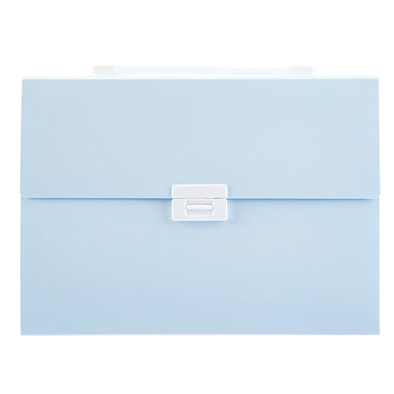 Sylvtty 13 Grids Portable File Folder Versatile Large Capacity Plastic Expanding Files Organizer Office Supplies