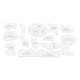 thumbnail image 1 of Sylvtty 13 Pcs/Set Lion Sewing Patterns for Beginners Stuffed Animal Toy Sewing Pattern with Templates Reusable Quilting Ruler Set, 1 of 5