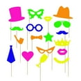 thumbnail image 1 of Sylvtty 17Pcs Glow Neon Photo Booth Props Fully Assembled Fluorescent Birthday Party Fun Photo Shoot Accessories, 1 of 7