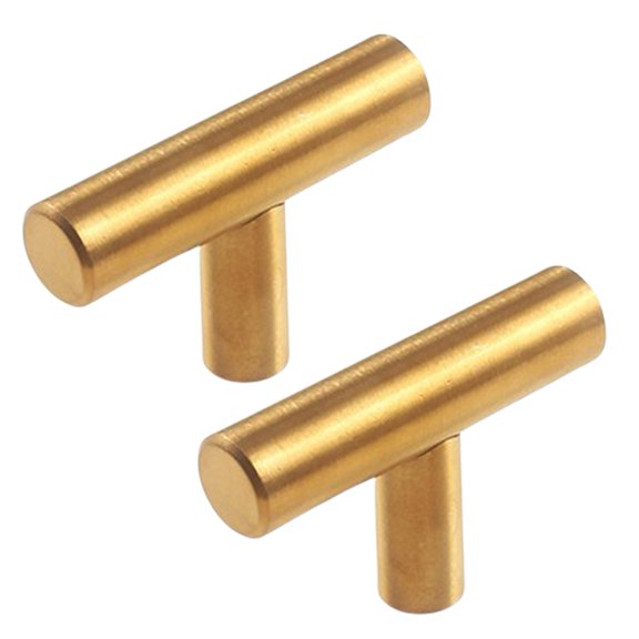 Sylvtty 2/3/5/10Pcs Cabinet Knobs Drawer Handles Polished Surface T-Shaped Design Easy to Install Drawer Pulls Hardware