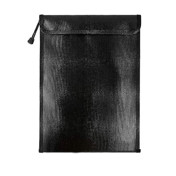 Sylvtty 2000 Fahrenheit Fireproof Document Bag Waterproof Money Bag with Zipper Important Document Organizer Pouch for Valuables Legal Documents Cash