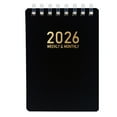 thumbnail image 1 of Sylvtty 2026 Day Planner A7 Pocket Size Coil Notebook for Law Nursing Sketching Office Task Organizer for Work Study Planning, 1 of 7